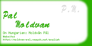 pal moldvan business card