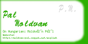 pal moldvan business card